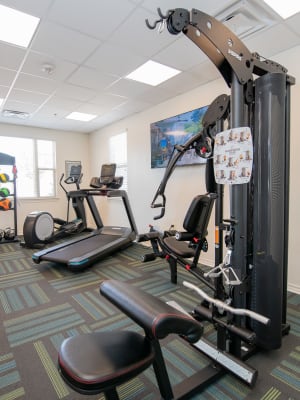 Fitness center at Cross Timber in Oklahoma City, Oklahoma