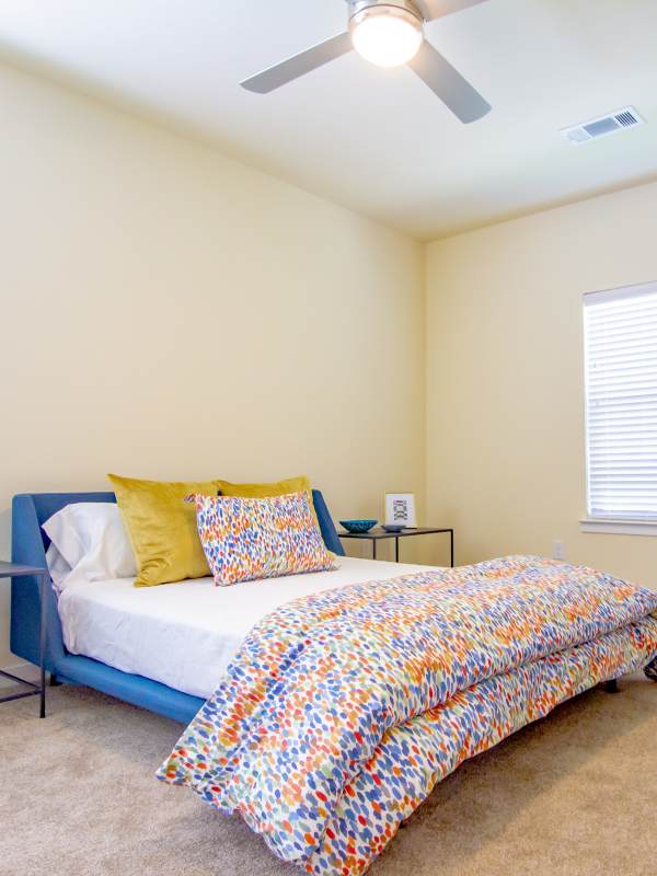 Bedroom at The St John in San Antonio, Texas