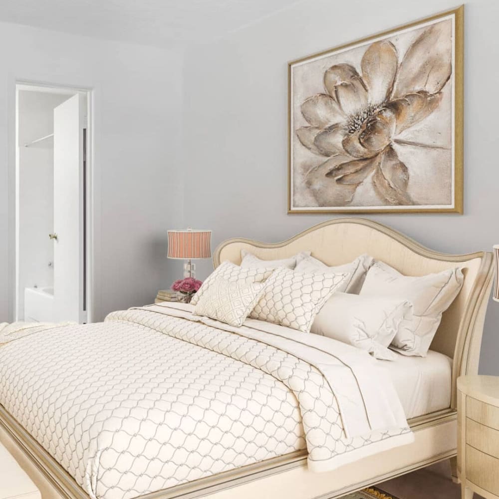 Bedroom at Valley Estates in Richardson, Texas