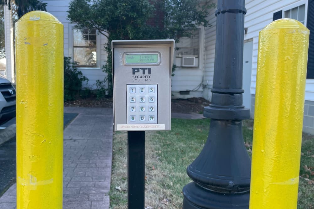 Security pin pad at AAA Self Storage of Thomasville in Thomasville, North Carolina