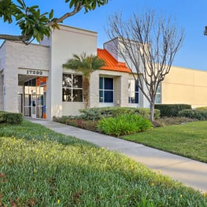 The entrance to A-1 Self Storage in Huntington Beach, California