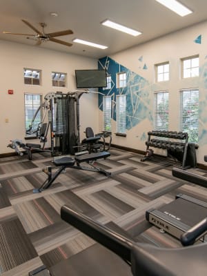 Gym at Cascata Apartments in Tulsa, Oklahoma