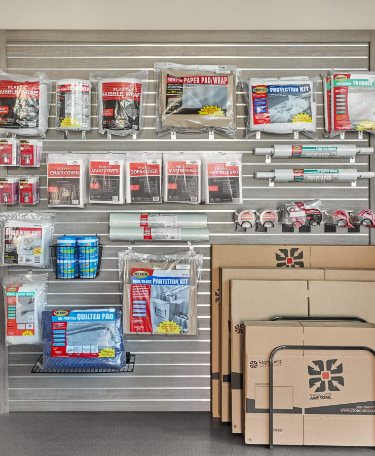 Packing supplies available at StorQuest Self Storage in New York, New York