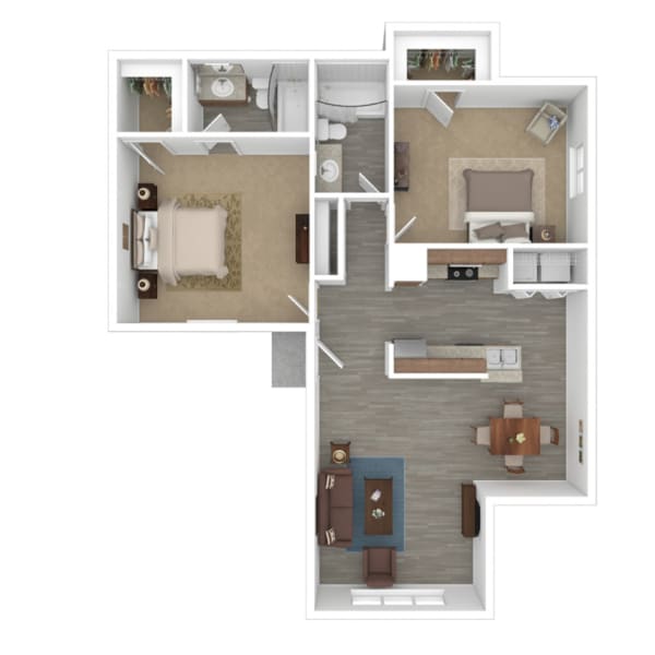  B2 floor plan brochure at Evana Grove in Plano, Texas