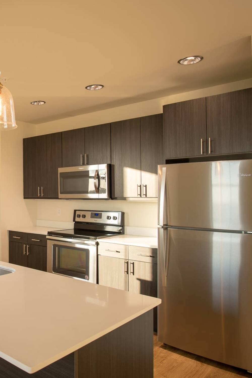 Kitchen with stainless-steel appliance  at 627 MKT in Wilmington, Delaware 