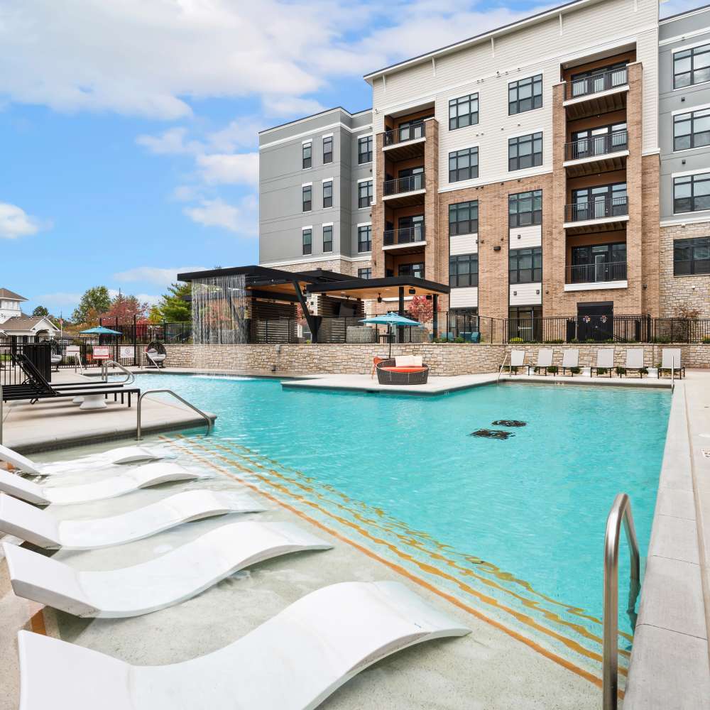 Swimming pool with sundeck at Neo Vantage Point in Maryland Heights, Missouri