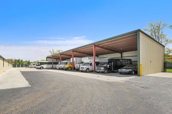 Vehicle storage at Global Self Storage in Dolton, Illinois