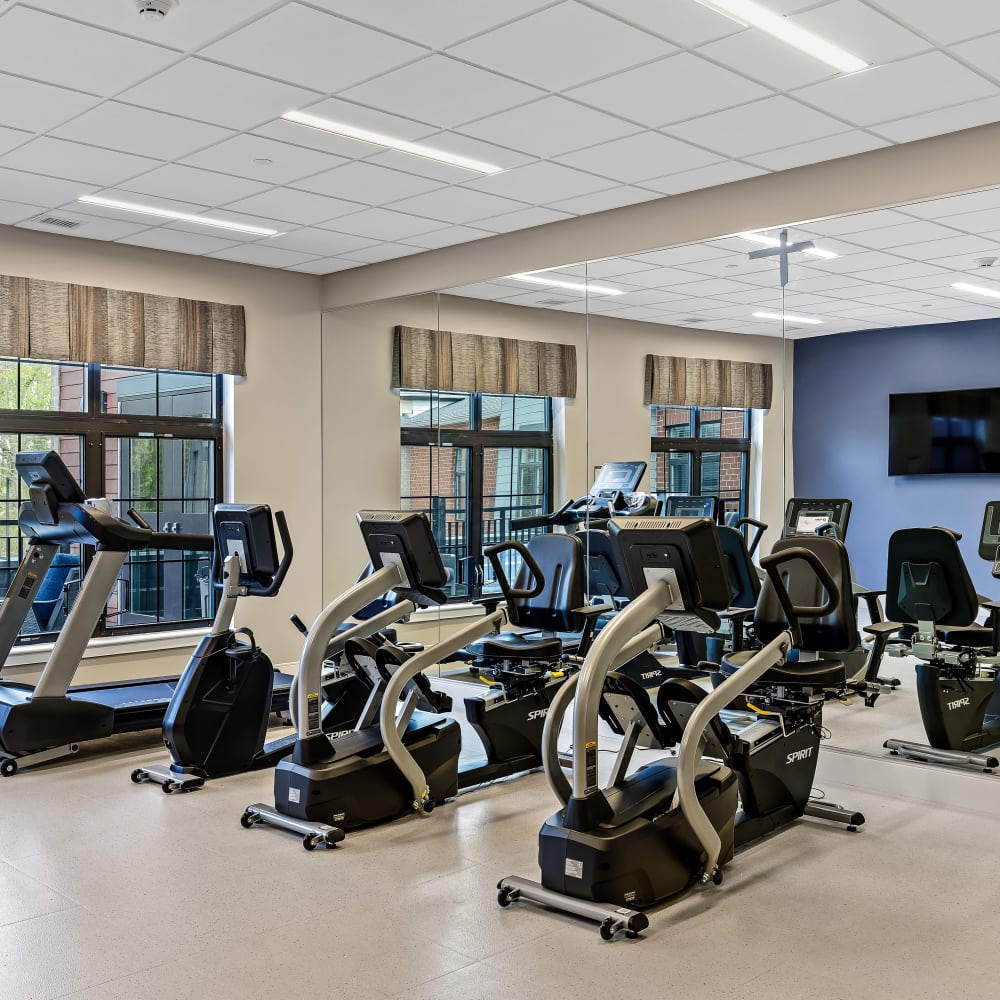 Fitness center at Anthology of Midlothian in North Chesterfield, Virginia