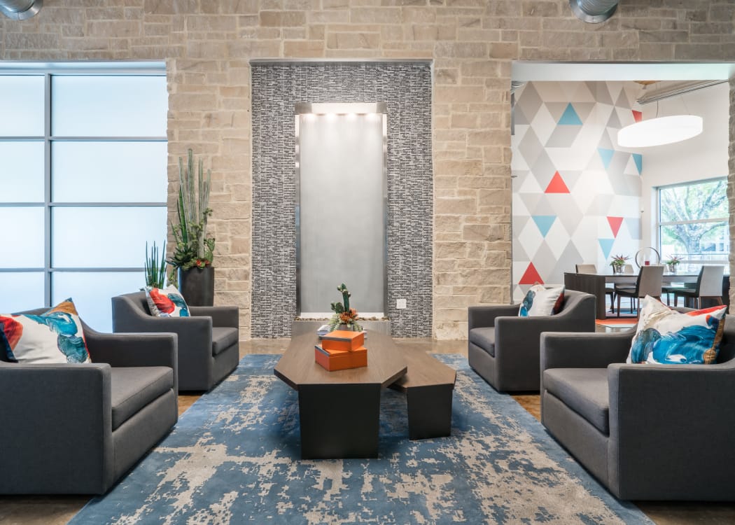 Living room at Villages at Parktown Apartments