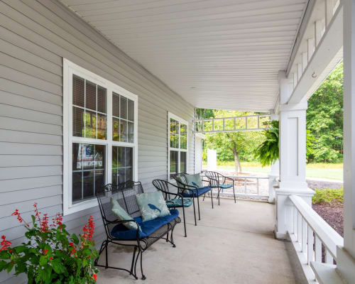 Porch at Trustwell Living at Kingsbury Place in Defiance, Ohio