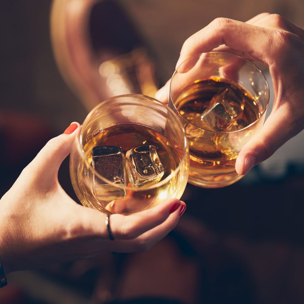 Residents toasting to the good life at their favorite night spot near Town Center Apartments in Lafayette, California