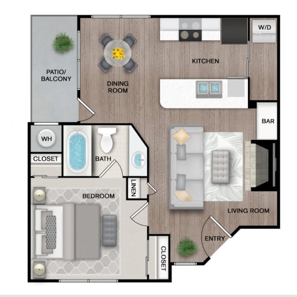 A1 floor plan brochure at Westover on 80 in Mesquite, Texas