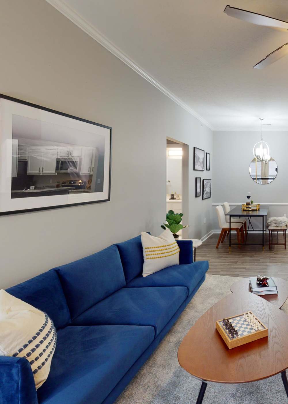 Living room at Burlington Oaks in Burlington, Kentucky