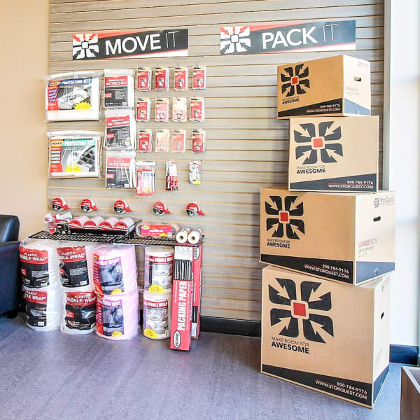 Packing supplies sold at StorQuest Self Storage in Dallas, Texas