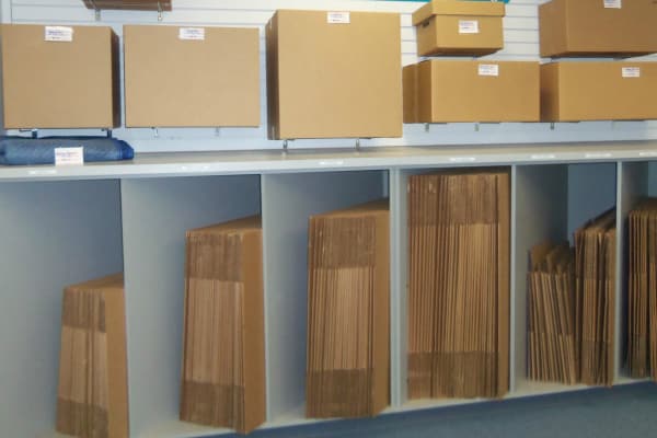 Storage boxes for sale at Self Storage Plus in Walkersville, MD