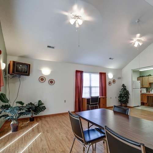 Community room at Willow Greene in Bridgeport, West Virginia