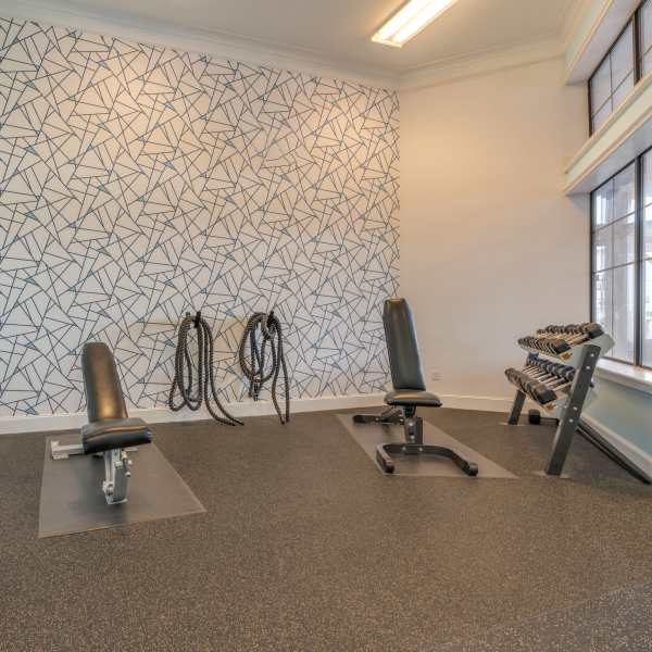 Fitness center at Edgewater at Klein in Spring, Texas