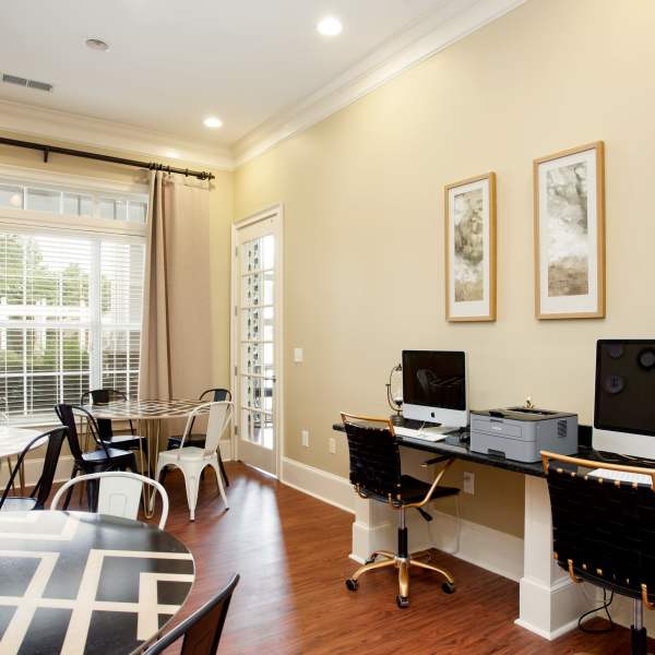 Interior of a business center at Madison Park in Madison, Alabama