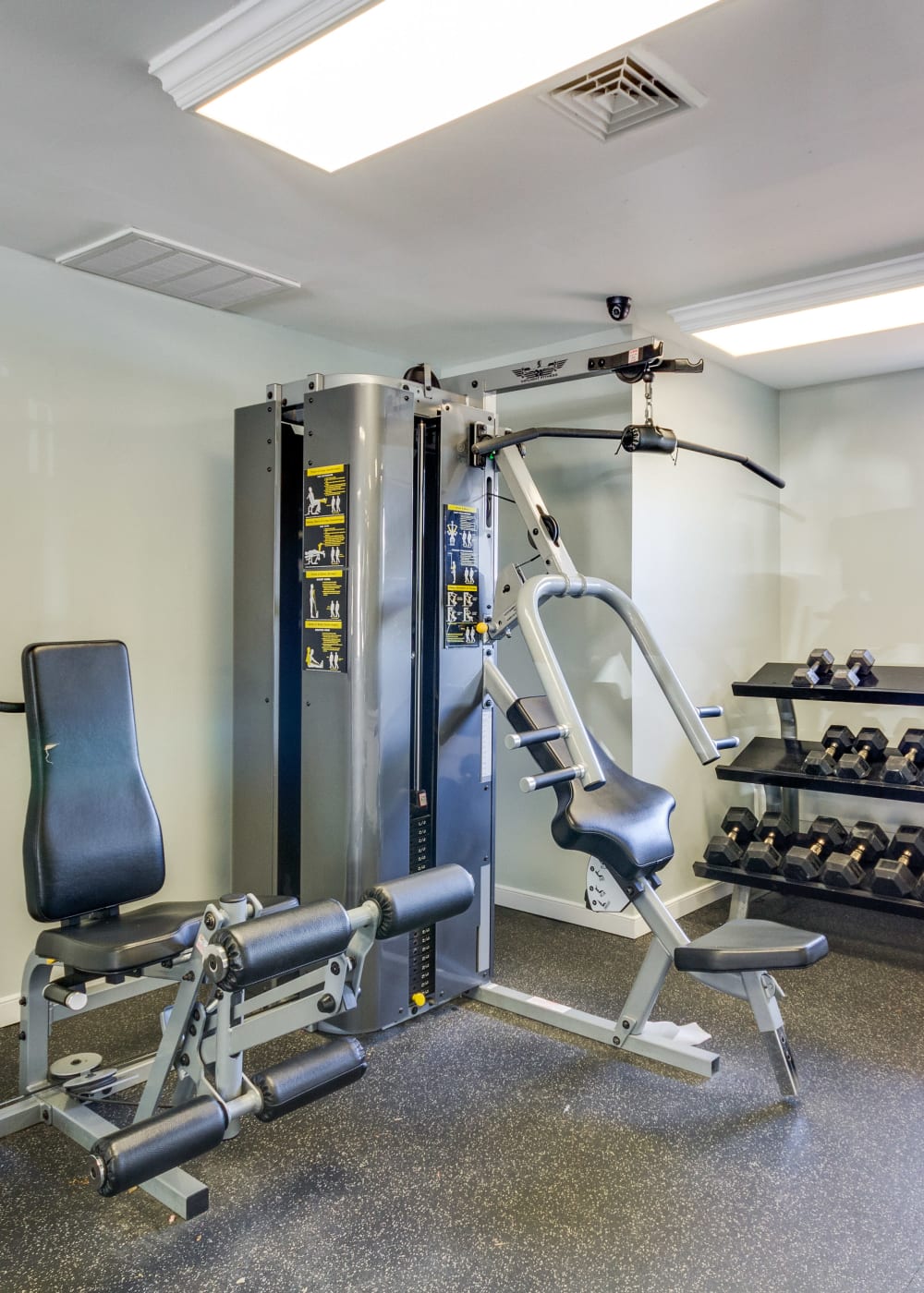 Fitness center at Chesterfield Flats in North Chesterfield, Virginia