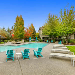 Swimming pool at The Grove at Orenco Station in Hillsboro, Oregon