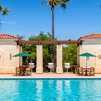 Swimming pool at The Village at Serra Mesa in San Diego, California