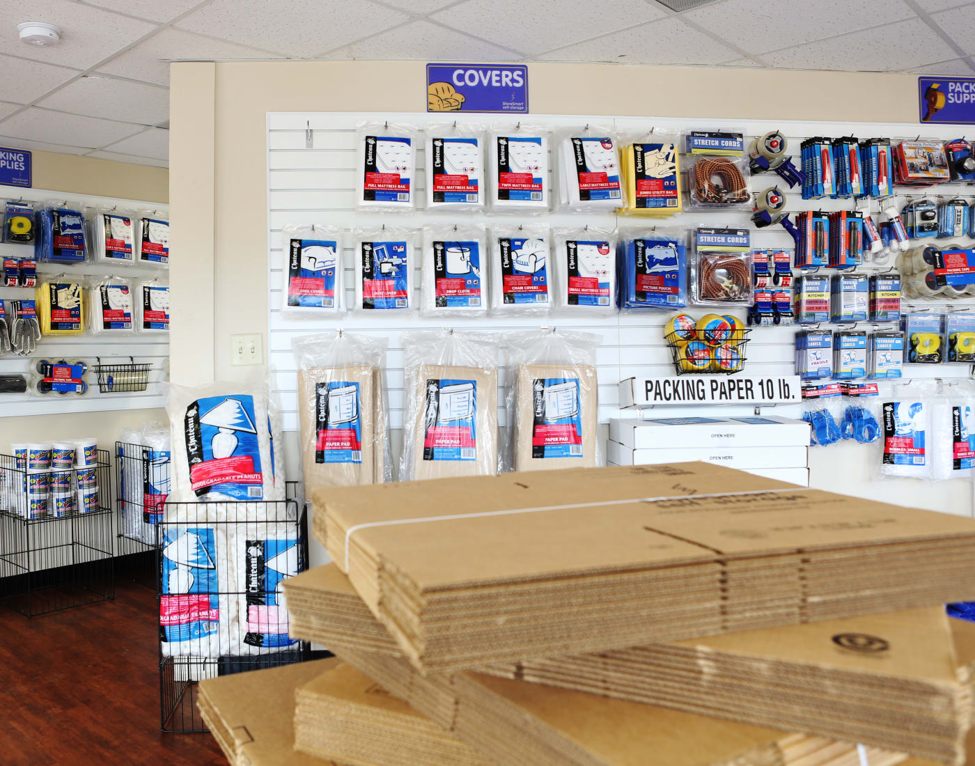 Packing and moving supplies for sale at StoreSmart Self-Storage in Riverdale, Georgia