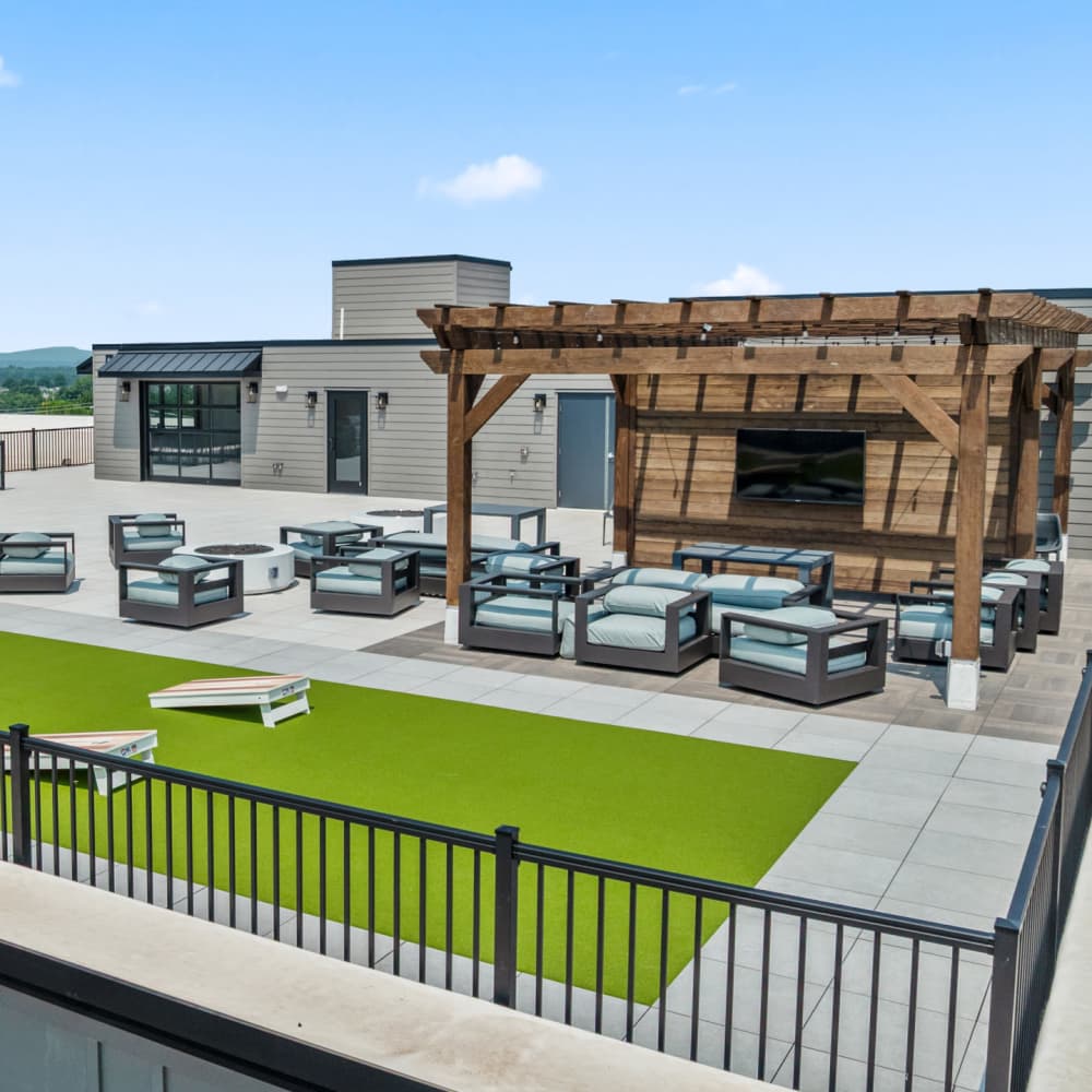 Rooftop lounge at Landmark at Dublin in Dublin, PA