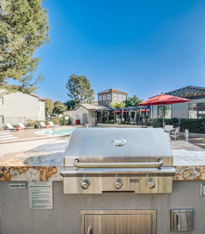 Outdoor BBQ at The Villas at Rowland Heights in Rowland Heights, California