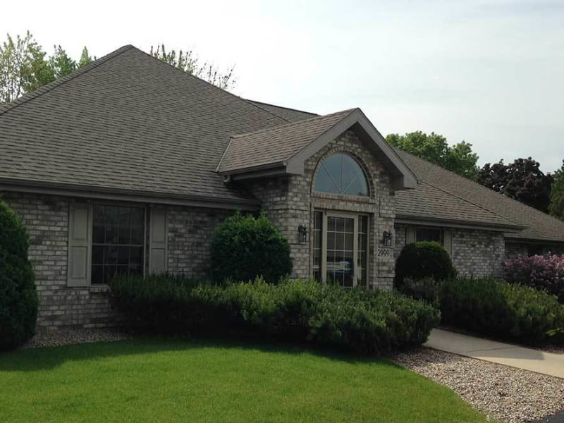 The front entrance at Wyndemere Memory Care in Green Bay, Wisconsin. 