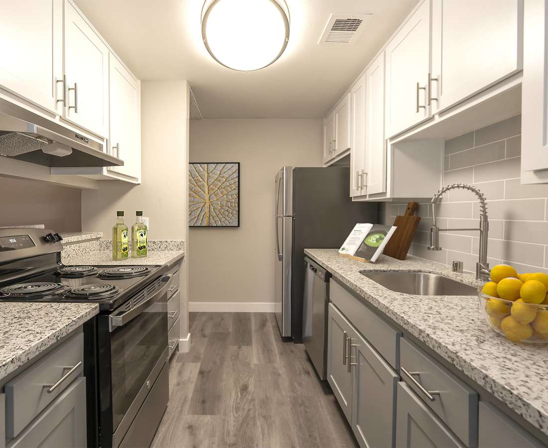 Modern kitchen at The Mews At Dixon Farms in Dixon, California