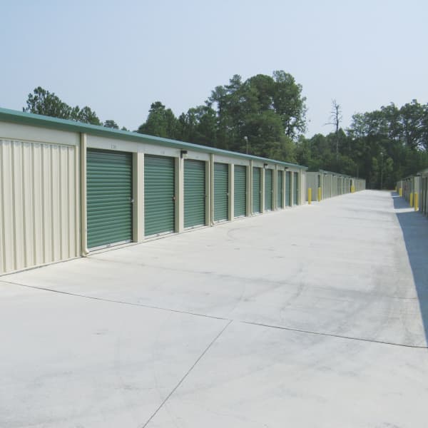 Wide driveways at Cardinal Self Storage