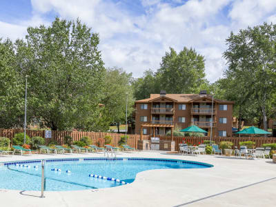 Riverwind Apartment Homes offers a swimming pool in Spartanburg, South Carolina