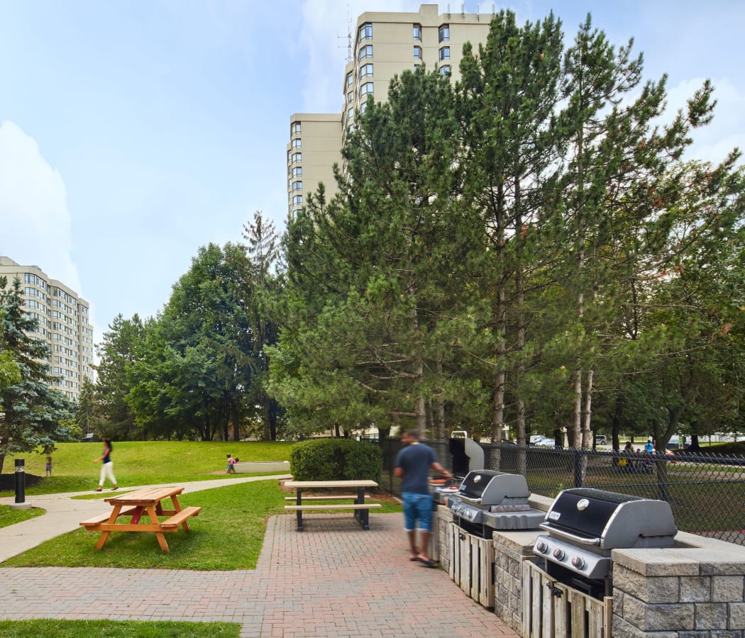 Clean BBQ area at 8 Silver Maple Court in Brampton, Ontario