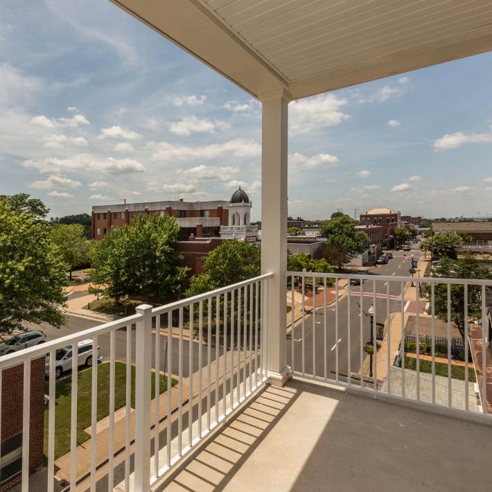 Private balcony with a view at Messenger Place, Manassas, Virginia