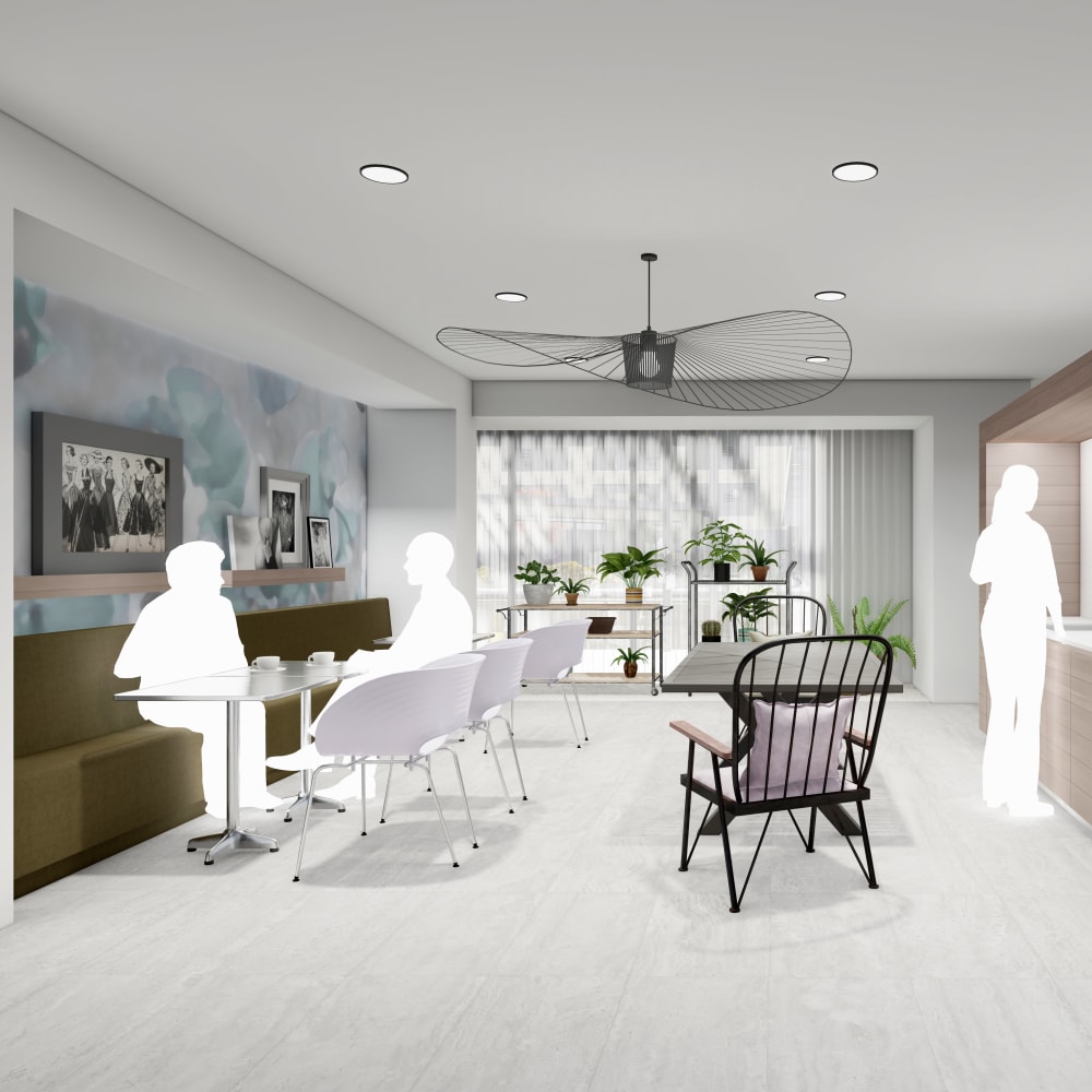 rendering of bistro at The Eloise at Wirth on the Woods in Minneapolis, Minnesota