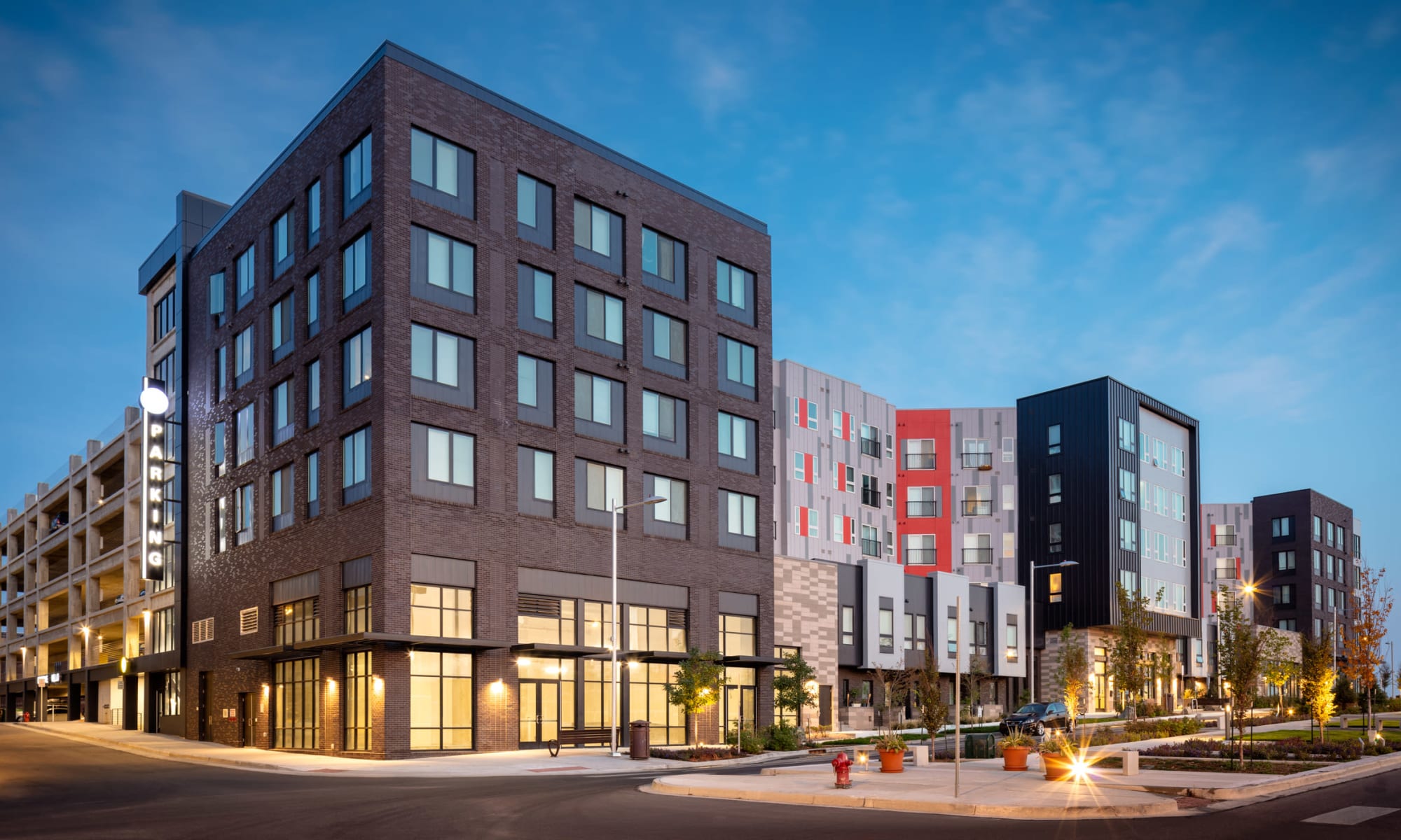 Beautiful shot of the building at Eaton Street Apartments in Westminster, Colorado