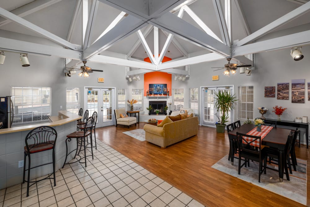 Interior of the Spring Meadow clubhouse in Knoxville, Tennessee