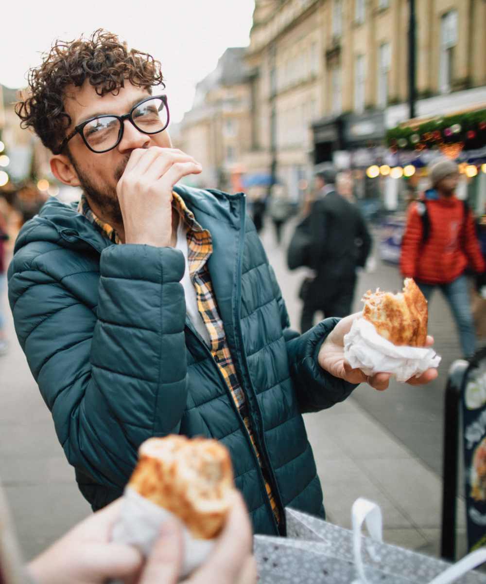 Residents dining near The Hardison in Salt Lake City, Utah   