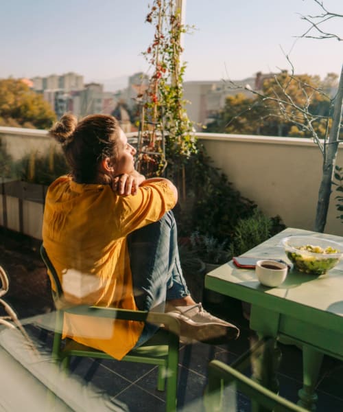 Private balcony at Playa Marina, Los Angeles, California