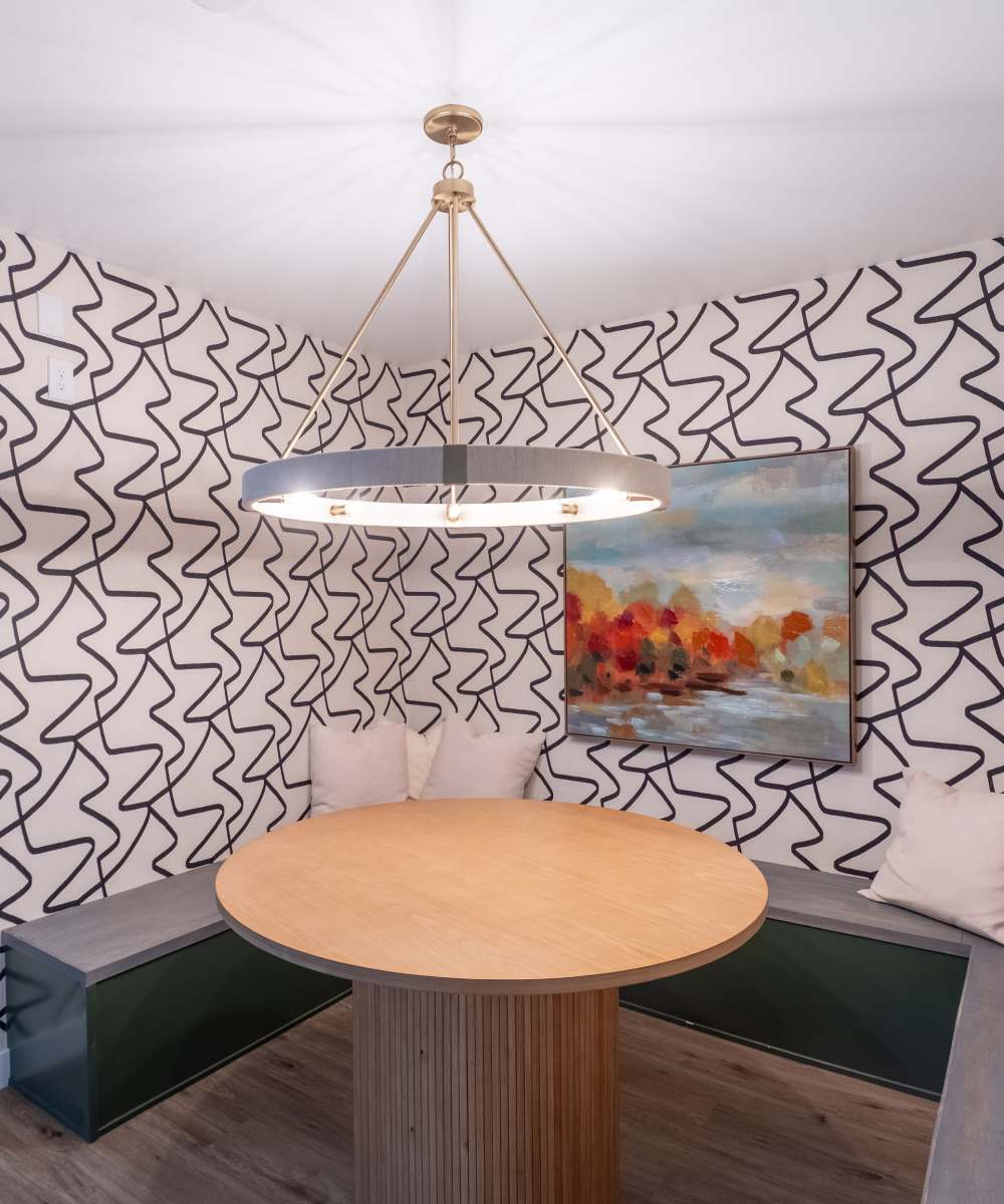 Community Lounge Kitchen at The Theodore in Tacoma, Washington