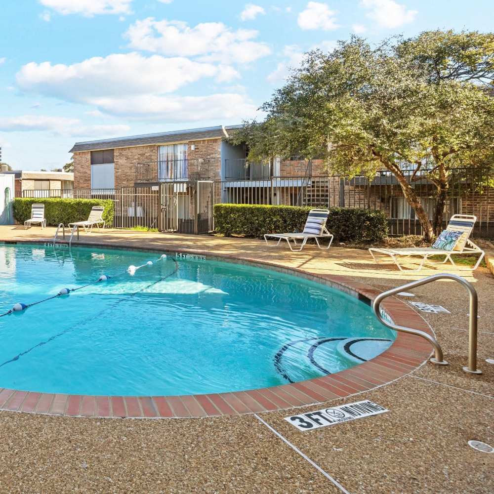 Swimming pool at Oakwood in Dallas, Texas