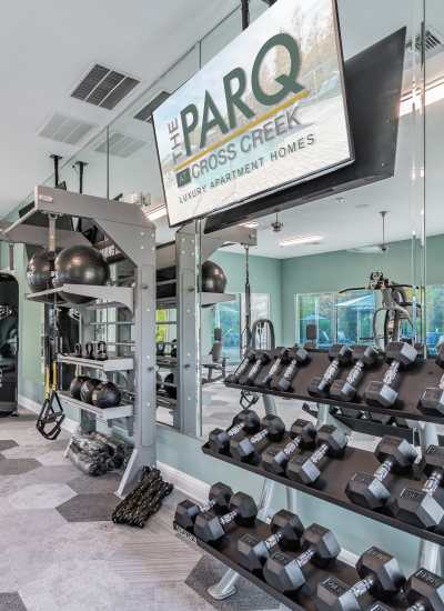 24/7 Fitness Center at The Parq at Cross Creek in Tampa, Florida