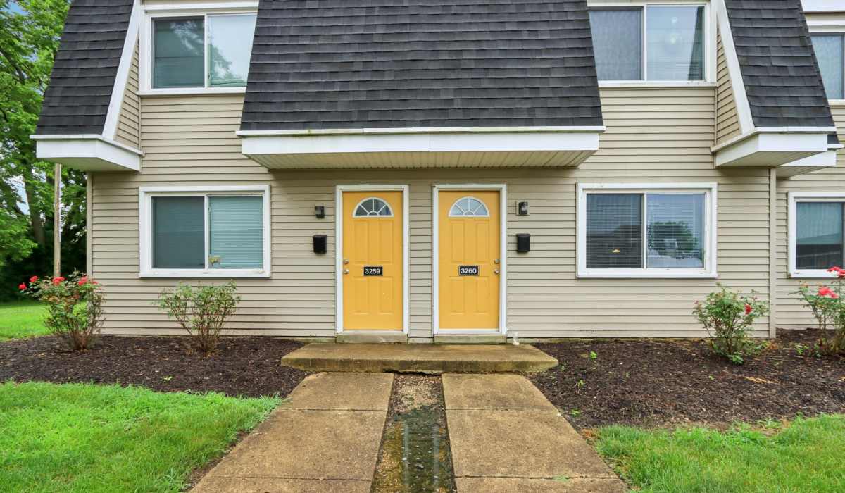 Outside townhome