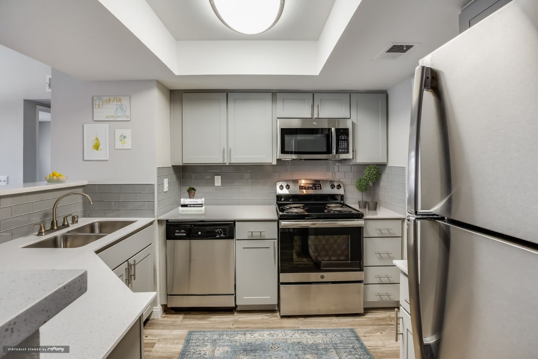 Modern kitchen at Village at Desert Lakes