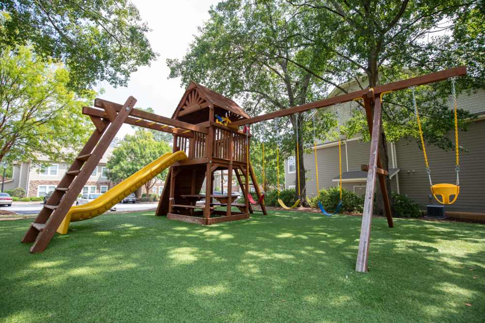 Outdoor playground for residents and families at Ballantyne Commons of Augusta in Augusta, Georgia