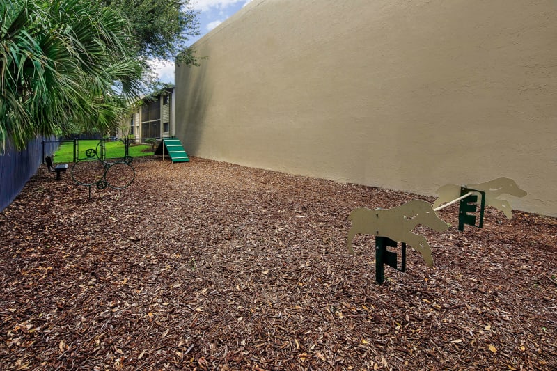 Onsite dog park at WestEnd At 76Ten in Tampa, Florida