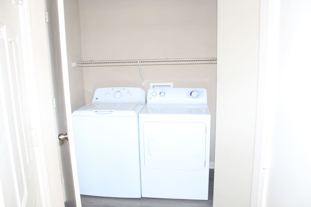 Washer and dryer at Lexington Park in Ocean Springs,Mississippi
