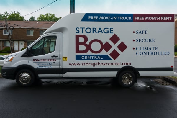 Free moving truck at Storage Box Central in Lindenwold, New Jersey