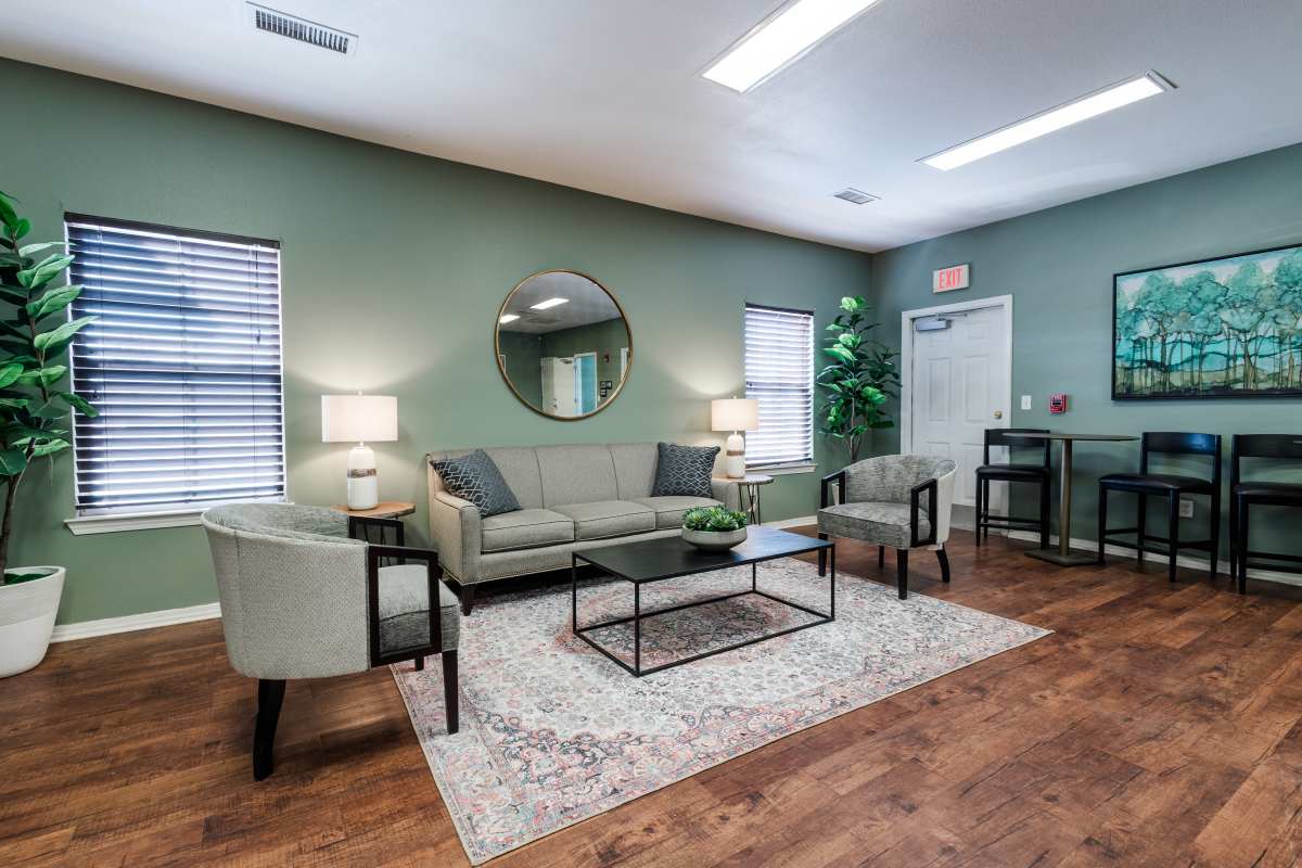 Living room at North Grand Villas in Amarillo, Texas