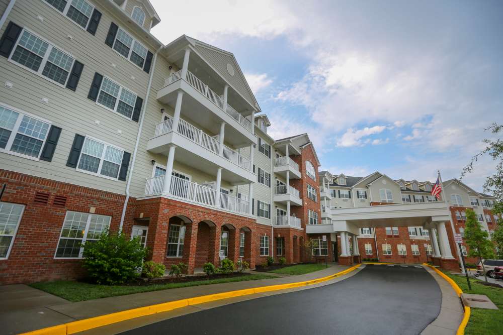 Apartments with private balconies at Harmony at Chantilly in Herndon, Virginia